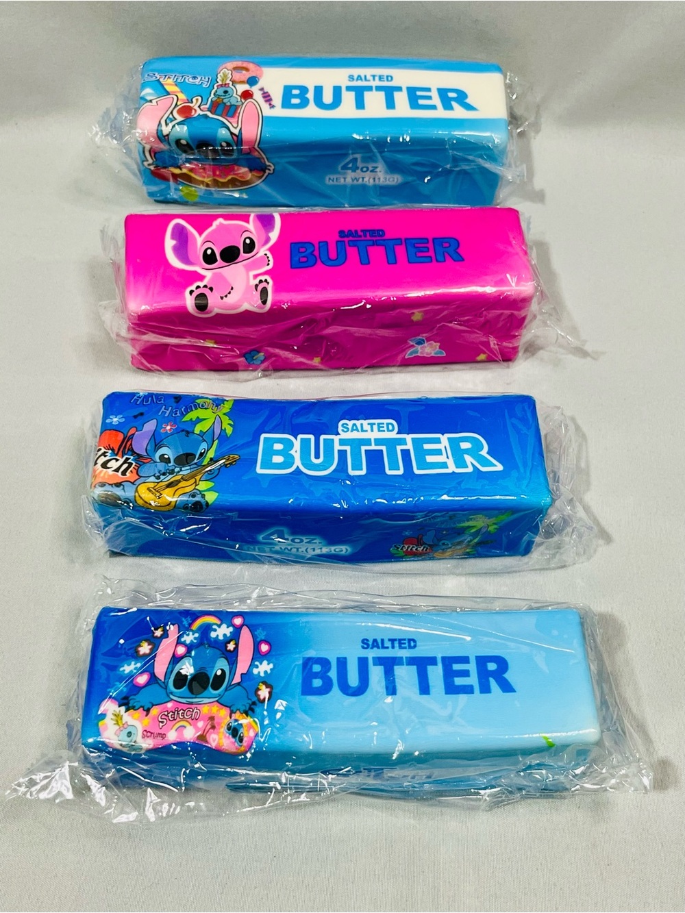 4 Pack Lilo and Stitch butter squishy
